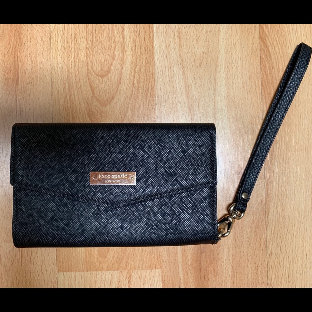 Kate Spade Black Saffiano leather Wallet/Wristlet